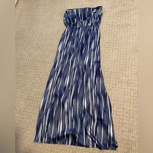 White House Black Market strapless maxi dress